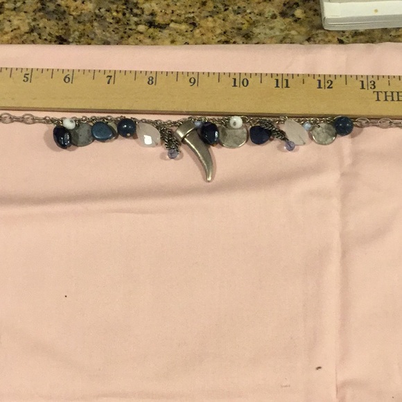 LANE BRYANT, 21” Silvertone Necklace,With Charms - Picture 5 of 7